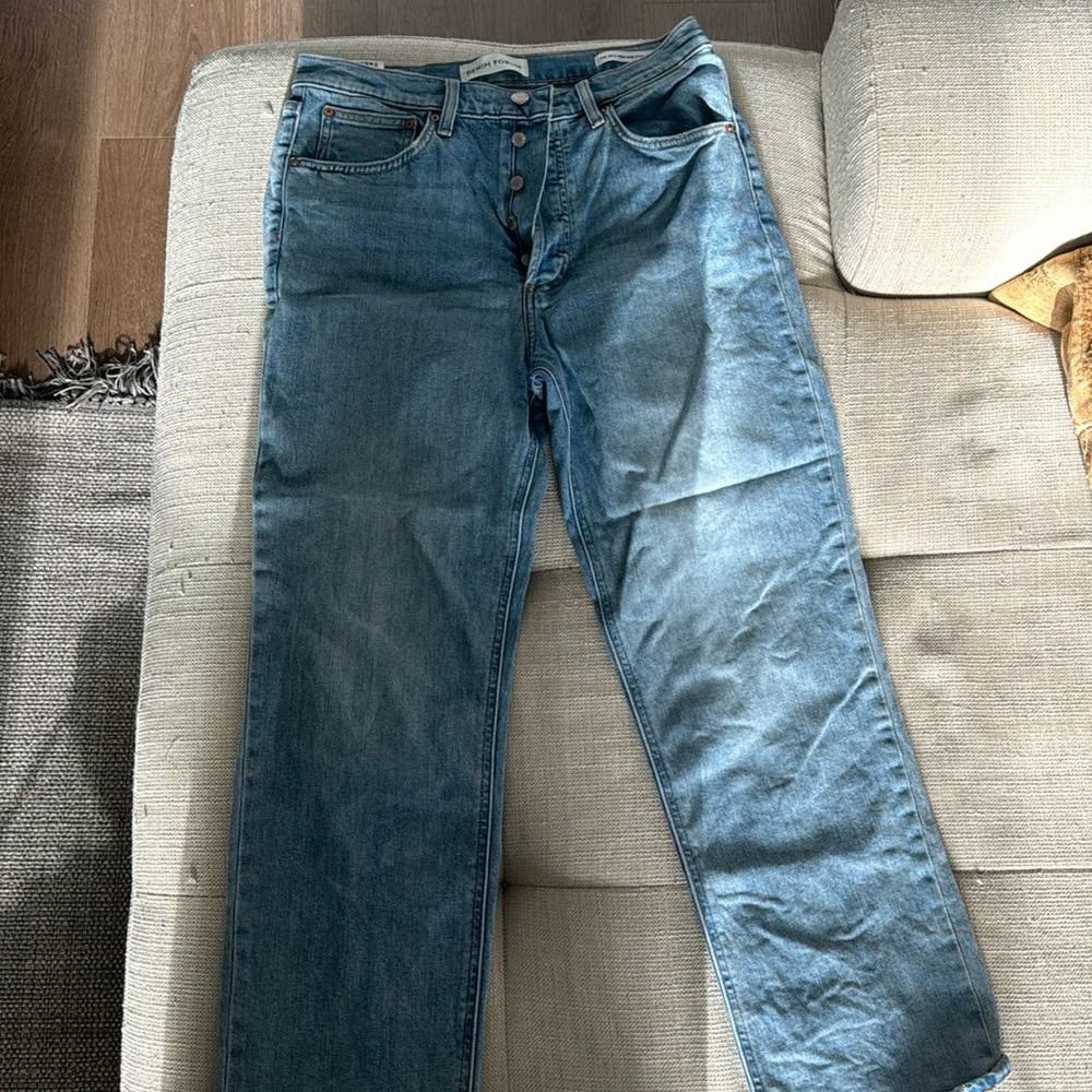 Denim forum the arlo high rise straight 28L SIZE 30